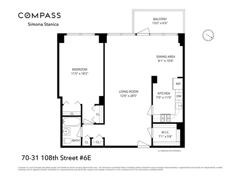 70-31 108th St #6E, New York City, NY 11375