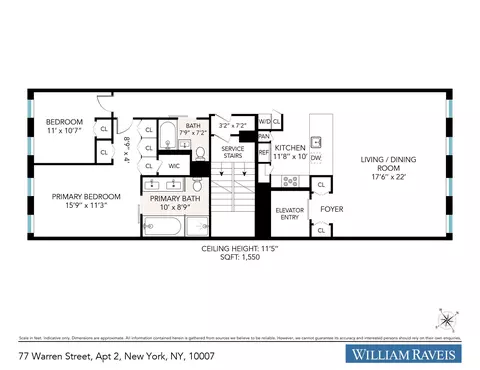 77 Warren St #2, New York, NY 10007