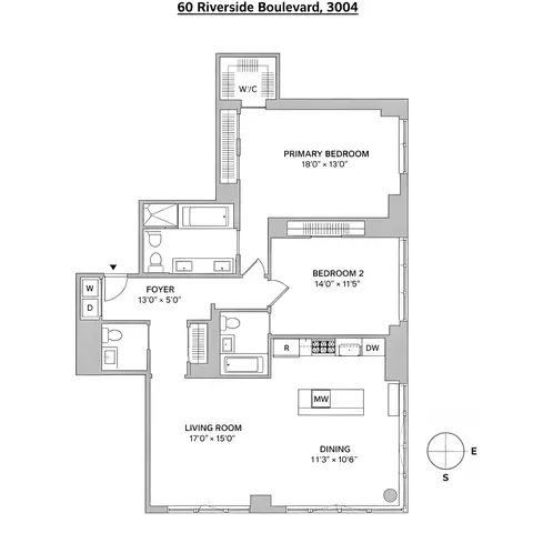 60 Riverside Blvd #3004, New York, NY 10069