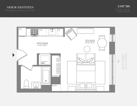 181 18th St #310, Brooklyn, NY 11215