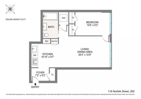 115 Norfolk St #202, New York, NY 10002