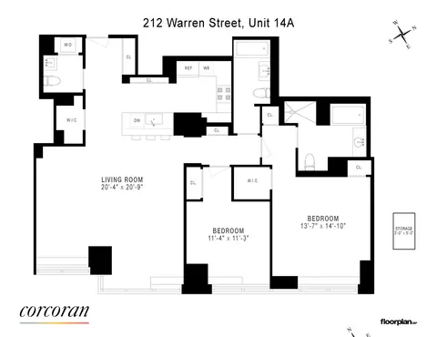 212 Warren St #14A, New York, NY 10282