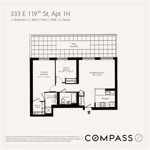 333 E 119th St #1H, New York, NY 10035