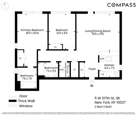 5 W 127th St #3B, New York, NY 10027