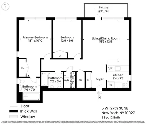 5 W 127th St #3B, New York, NY 10027