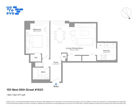 155 W 68th St #1820, New York, NY 10023
