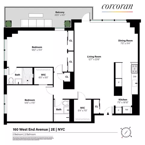 160 W End Ave #2E, New York, NY 10023