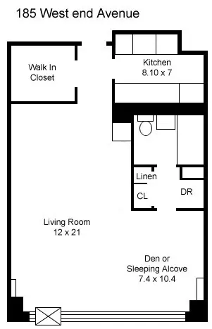 185 W End Ave #21K, New York, NY 10023