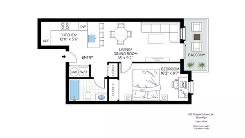 197 Pulaski St #2A, Brooklyn, NY 11206