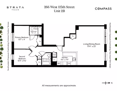 266 W 115th St #2B, New York, NY 10026