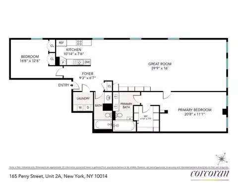 165 Perry St #2A, New York, NY 10014