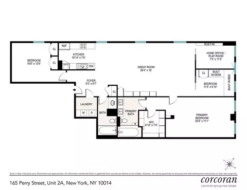 165 Perry St #2A, New York, NY 10014