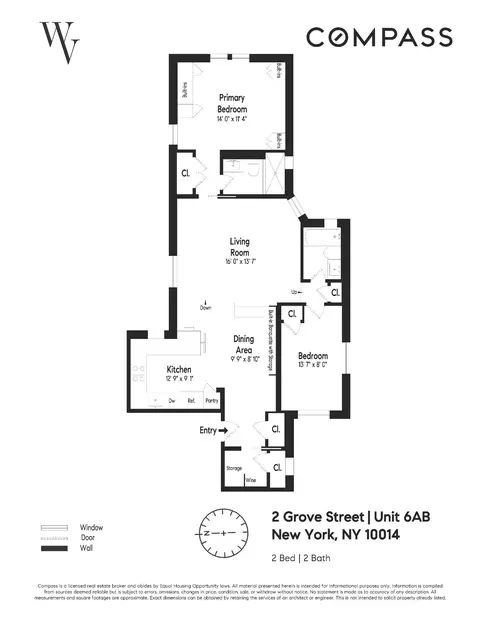 2 Grove St #6AB, New York, NY 10014