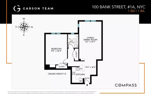 100 Bank St #1A, New York, NY 10014