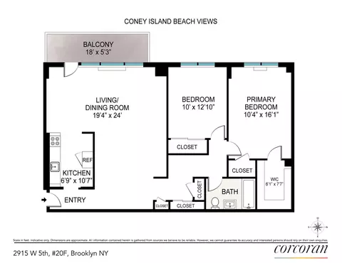 2915 W 5th St #20F, Brooklyn, NY 11224