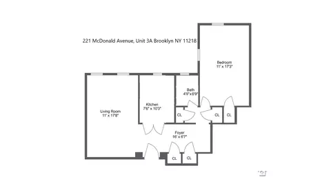 221 Mcdonald Ave #3A, Brooklyn, NY 11218