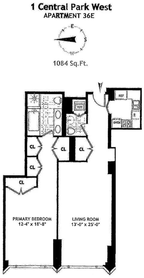 1 Central Park W #36E, New York, NY 10023