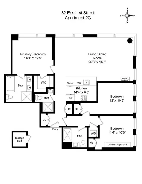 32 E 1st St #2C, New York, NY 10003