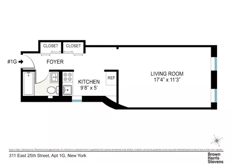 311 E 25th St #1G, New York, NY 10010