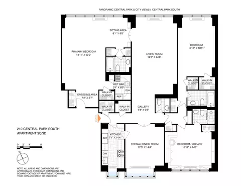 210 Central Park S #3CD, New York, NY 10019