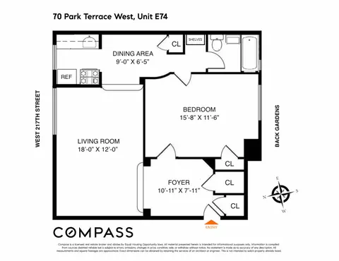 70 Park Ter W #E74, New York, NY 10034