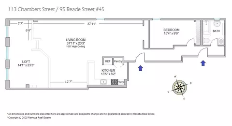 95 Reade St #4S, New York, NY 10013