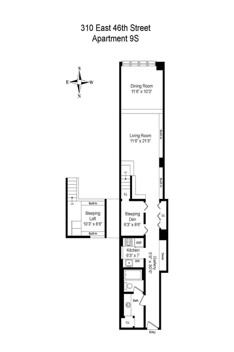 310 E 46th St #9S, New York, NY 10017