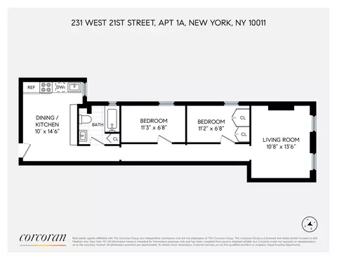231 W 21st St #PARLOR1A, New York, NY 10011