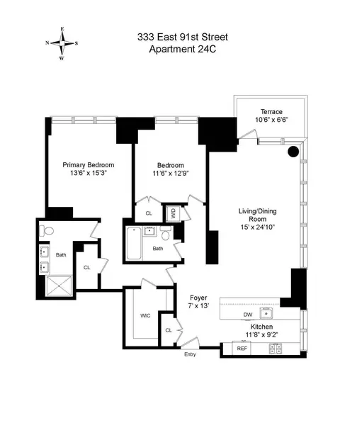 333 E 91st St #24C, New York, NY 10128