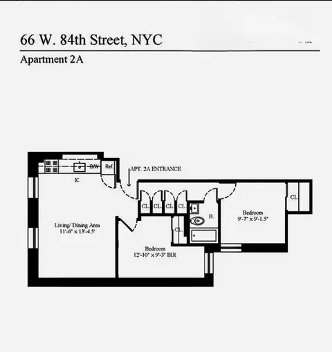 66 W 84th St #2-A, New York, NY 10024
