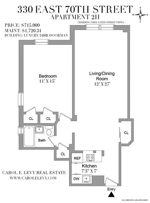 330 E 70th St #2-H, New York, NY 10021