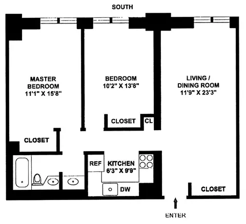 220 Manhattan Ave #1U, New York City, NY 10026