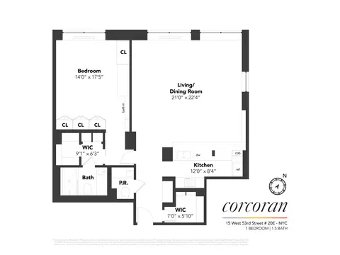 15 W 53rd St #20E, New York, NY 10019