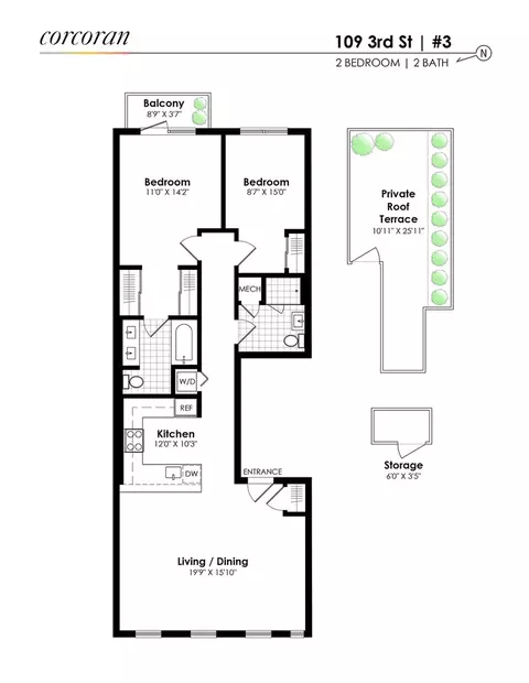 109 3rd St #3, Brooklyn, NY 11231