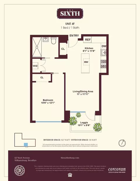 127 Kent Ave #4F, Brooklyn, NY 11249