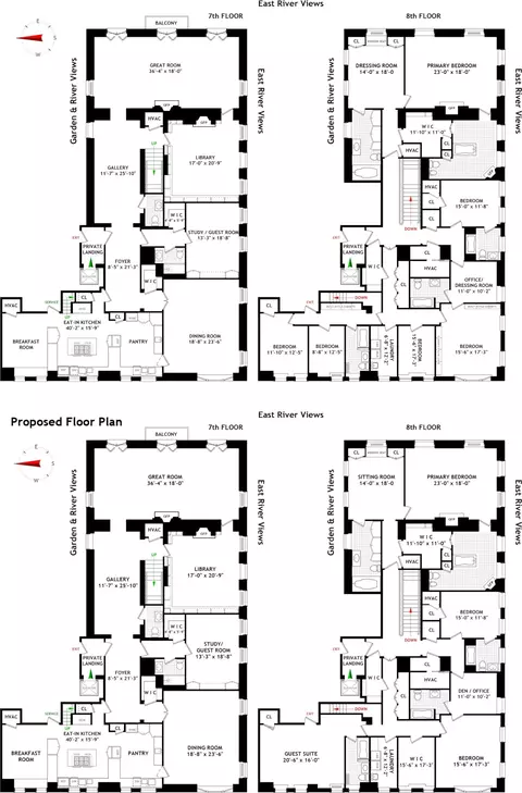 1 Beekman Pl #7/8A, New York, NY 10022