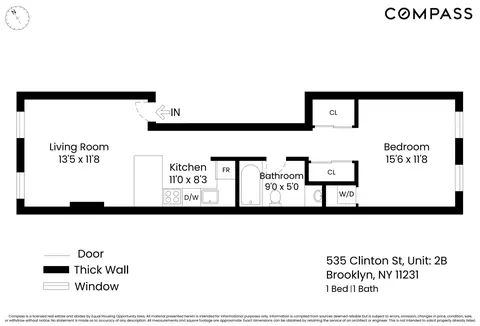 535 Clinton St #2B, Brooklyn, NY 11231