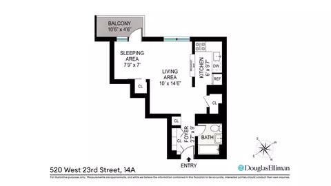 520 W 23rd St #14A, New York, NY 10011