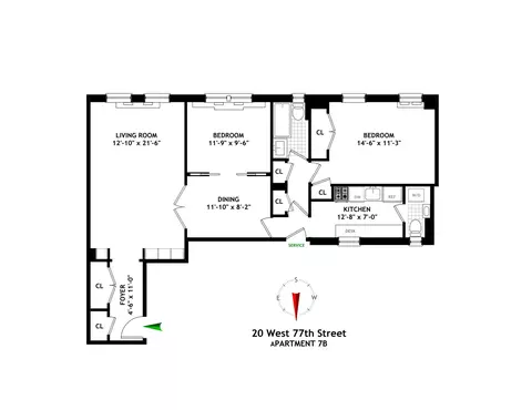 20 W 77th St #7B, New York, NY 10024