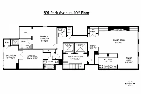 891 Park Ave #FLR 10, New York, NY 10075
