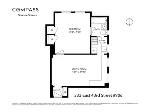 333 E 43rd St #906, New York, NY 10017