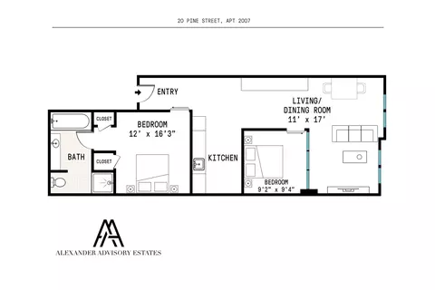 20 Pine St #2007, New York, NY 10005