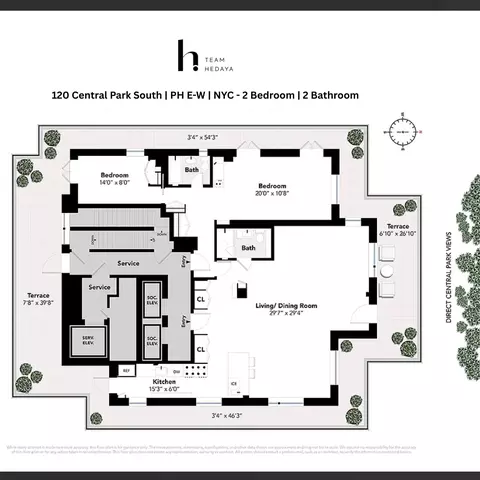 120 Central Park S #PHE/W, New York, NY 10019