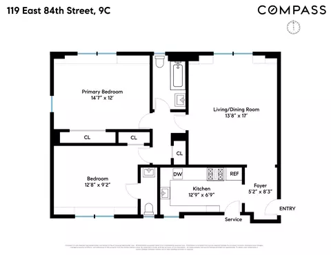 119 E 84th St #9C, New York, NY 10028