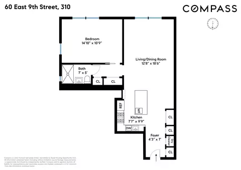 60 E 9th St #310, New York, NY 10003