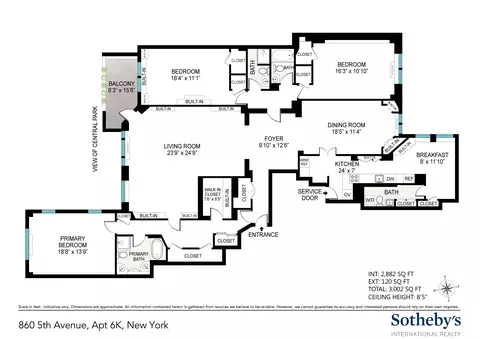860 Fifth Ave #6K, New York, NY 10065