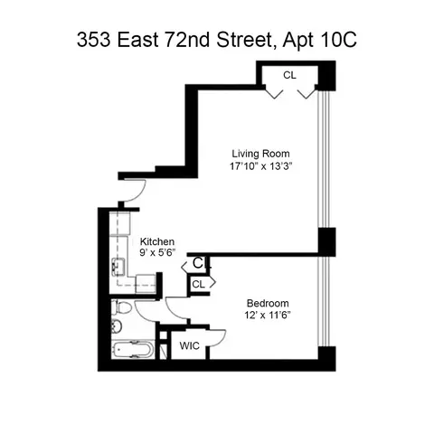 353 E 72nd St #10C, New York, NY 10021