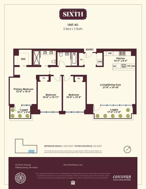 127 Kent Ave #4G, Brooklyn, NY 11249