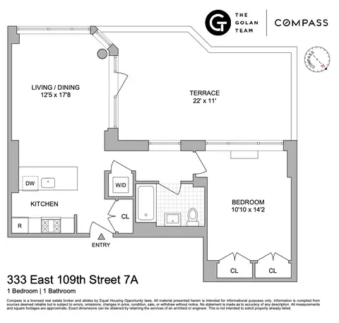 333 E 109th St #7A, New York, NY 10029