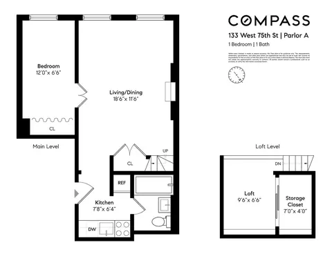 133 W 75th St #PARLOUR A, New York, NY 10023